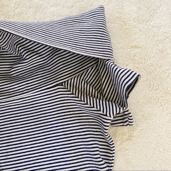 J crew factory stripe off shoulder shirt J2232 - Picture 5 of 10